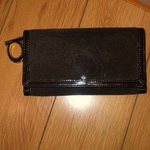 Bebe dark brown wallet (vintage look)